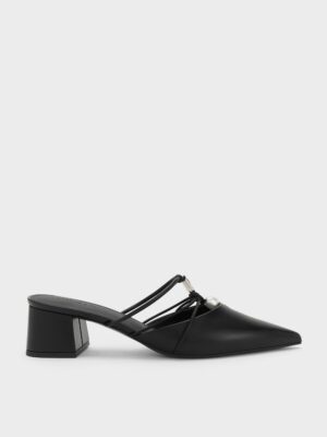 Charles & Keith - Georgie Bead Pointed Mules