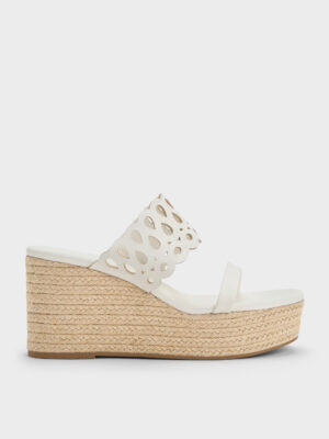 Charles & Keith - Cut-Out Espadrille Wedges