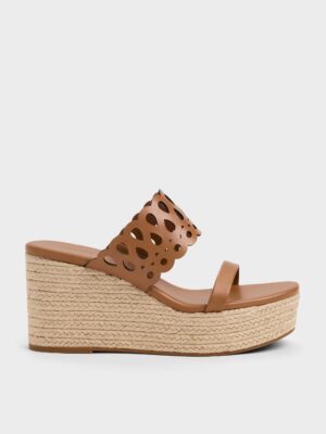 Charles & Keith - Cut-Out Espadrille Wedges