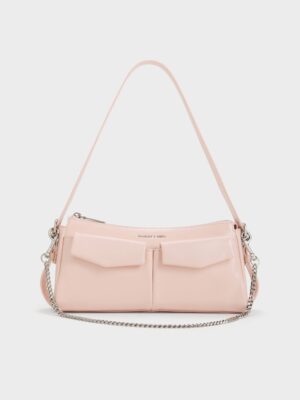 Charles & Keith - Rachel Front-Pocket Chain Shoulder Bag