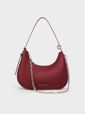Charles & Keith - Jesmyn Satin Chain Two-Way Bag