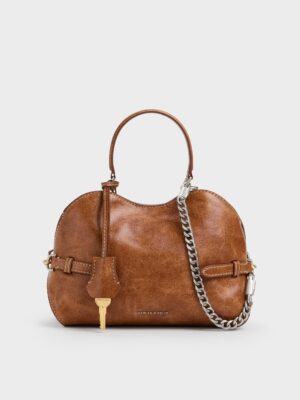 Charles & Keith - Delfina Chain Side-Belt Tote Bag