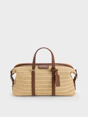 Charles & Keith - Fergie Woven Bowling Bag