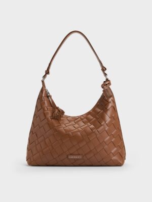 Charles & Keith - Ivette Woven Tassel Hobo Bag