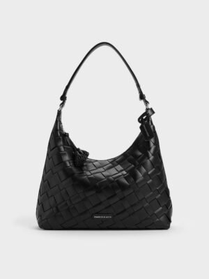 Charles & Keith - Ivette Woven Tassel Hobo Bag