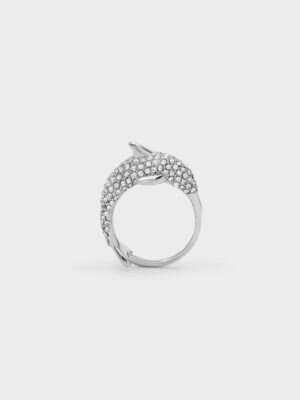 Charles & Keith - Delphina Crystal-Dolphin Ring