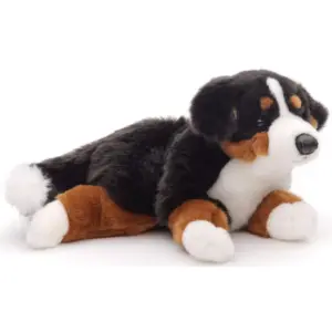 Uni Toys 22811A-BM/22816 Bernese Mountain Dog Tricolour 46cm Lying Dog Plush