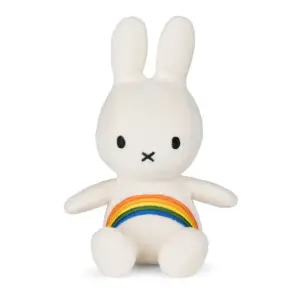 Bon Ton Toys 24182529 Miffy Corduroy with Rainbow Plush Soft Toy