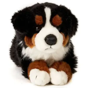 Uni Toys 32235RA-BS Bernese Mountain Dog Tricolour 38cm Lying Plush Toy