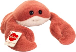 Hermann 93977 Kiko Crab Orange and Cream Plush Cuddly Soft Toy