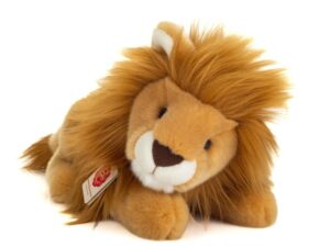 Hermann 90484 Lion Lying Golden Brown Plush Cuddly Soft Toy