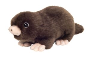 Hermann 92659 Mole Cuddly Soft Brown Plush Toy on All Fours