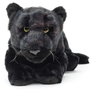 Uni Toys A41456R Black Panther Large 63cm Lying Leopard/Jaguar Plush Toy