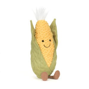 Jellycat A4SWEE Amuseables Sweetcorn Yellow and Green Plush Soft Toy