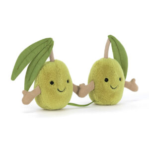 Jellycat A6OLI Amuseables Pair of Olives Green Plush Soft Toy