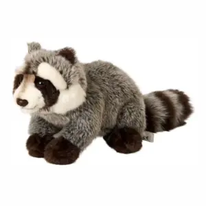 Uni Toys A93844 Raccoon Grey Striped 23cm Standing Soft Plush Toy