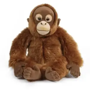 Living Nature AN393 Orangutan Fluffy Orange-Brown Ape Soft Plush Toy