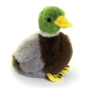 Living Nature AN514 Little Mallard Duck Fuzzy Bird Soft Plush Toy