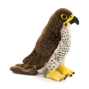 Living Nature AN559 Peregrine Falcon Brown Bird Realistic Soft Plush Toy