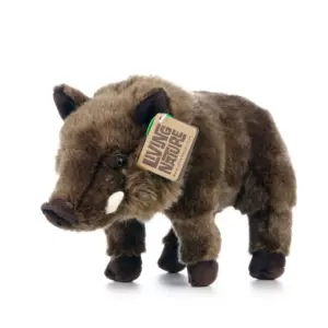 Living Nature AN560 Wild Brown Boar Realistic Standing Soft Plush Toy