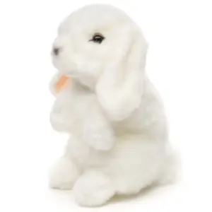 Uni Toys C802431A-WE Rabbit White Standing 18cm Floppy-Eared Bunny Plush Toy