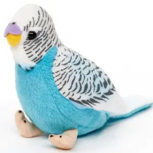 Uni Toys D71051RA Budgerigar/Budgie BLUE/Grey Bird WITH VOICE