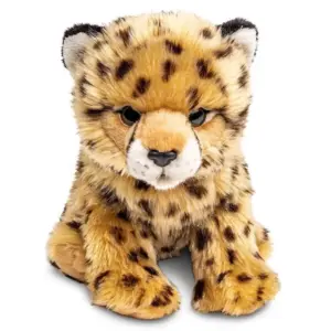 Uni Toys F40694A Cheetah Cub Golden Spotted 22cm Sitting Plush Toy