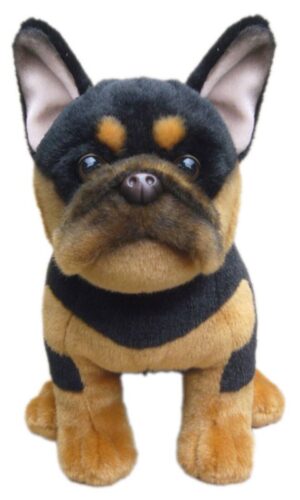 Faithful Friends FFB07 French Bulldog Black & Tan Plush Soft Toy
