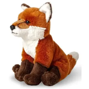 Uni Toys G90702 Red Fox Orange, White and Brown 21cm Sitting Soft Plush Toy