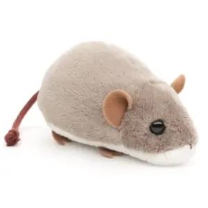 Uni Toys HM015122 Mouse Grey and White 14cm Rodent Soft Plush Toy