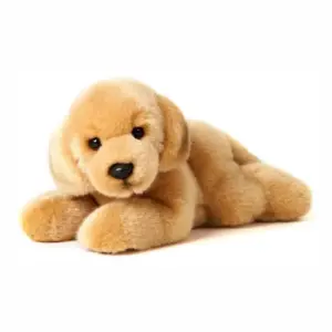Uni Toys L72162A-GR Yellow Labrador/Golden Retriever Puppy 24cm Lying Dog Plush