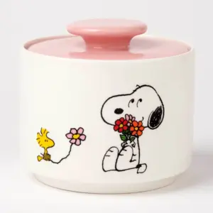 Magpie MA1748 Snoopy Peanuts Candy Jar - Love is in Bloom