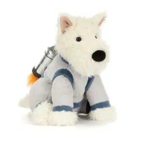 Jellycat MUN3SPD Munro Scottie Dog Space Outfit Plush Soft Toy