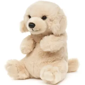 Uni Toys Q20532-LA Labrador Kawaii-Style Cute Beige 17cm Sitting Dog Plush Toy