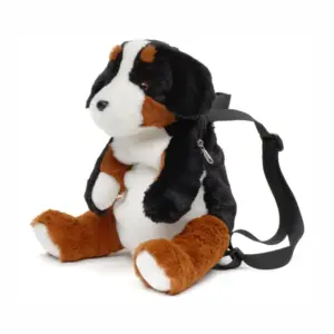 Uni Toys RHB3623 Bernese Mountain Dog Tricolour Backpack 35cm Plush Bag