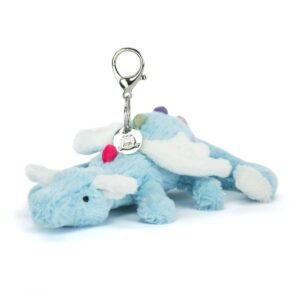 Jellycat SKY4BC Sky Dragon Bag Charm Pale Blue Plush Soft Toy