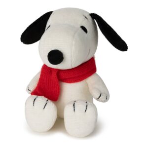 Bon Ton Toys 33177005 Snoopy Classic Fine Corduroy Plush with Red Scarf