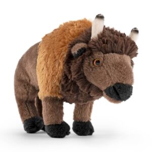 Living Nature AN646 European Bison Brown Wild Bovine Plush Toy with Horns