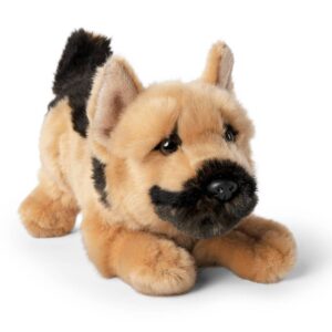 Living Nature AN701 German Shepherd Playful Pup Crouching Dog Plush Toy
