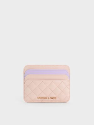 Charles & Keith - Cleo Two-Tone Quilted Card Holder