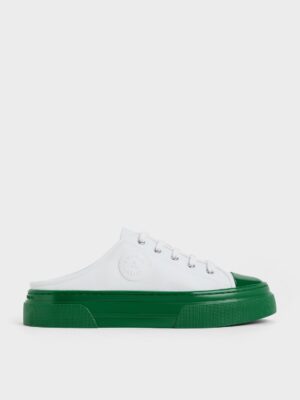 Charles & Keith - Kay Two-Tone Slip-On Sneakers
