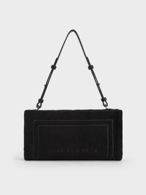 Charles & Keith - Loey Textured Shoulder Bag