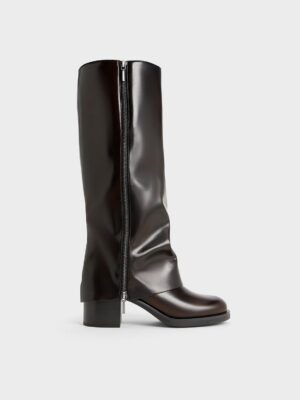 Charles & Keith - Louise Side-Zip Knee-High Boots