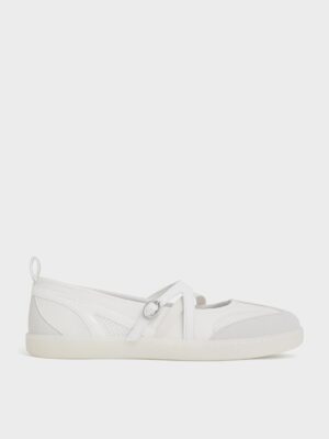 Charles & Keith - Tiggy Mesh Two-Tone Ballet Sneakers