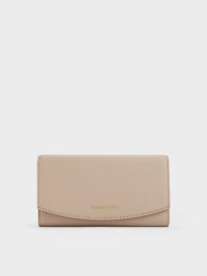 Charles & Keith - Briony Curved-Flap Long Wallet