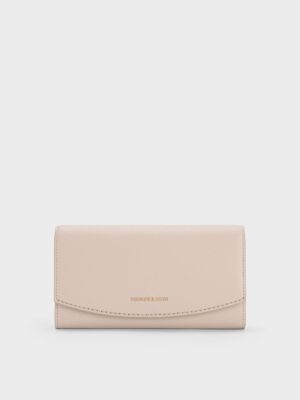 Charles & Keith - Briony Curved Flap Long Wallet
