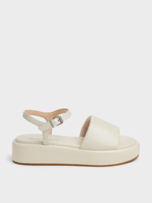 Charles & Keith - Ankle-Strap Flatform Sandals