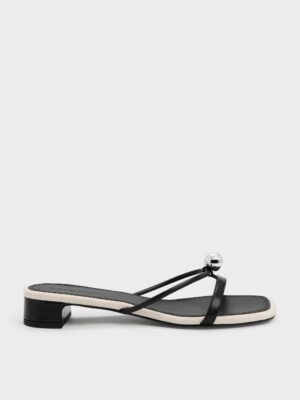 Charles & Keith - Georgie Metal-Ball Heeled Mules