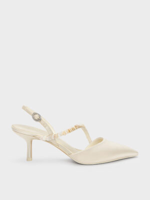Charles & Keith - Briella Sequinned Slingback Pumps