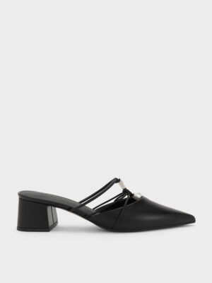 Charles & Keith - Georgie Bead Pointed Mules